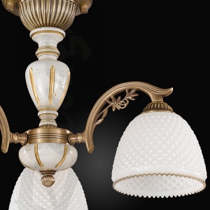 Lustra aplicata clasica din alama 3 brate design italian 8606 107706 universul-luminii.ro
