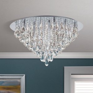 Lustra aplicata cristal K9 design elegant CELESTE D-75 crom - Img 3