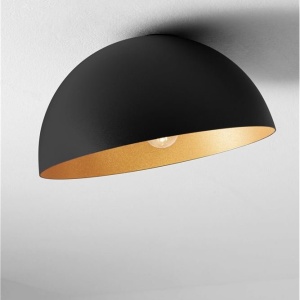 Lustra aplicata design decorativ GEA negru/auriu D-29cm - Img 5