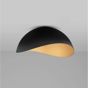 Lustra aplicata design decorativ OPSI negru/auriu D-50cm - Img 3