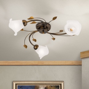 Lustra aplicata design elegant SISI 3L antique - Img 1