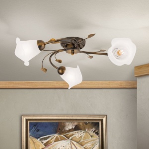Lustra aplicata design elegant SISI 3L antique - Img 2