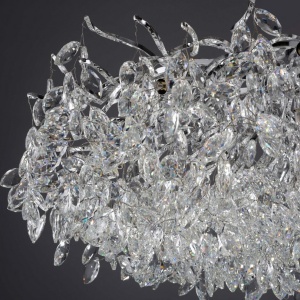 Lustra aplicata design magnific, crom, diametru 80cm, RICICLE - Img 8