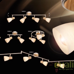 Lustra aplicata design modern 3 brate GYLFI 54352-3 GL - Img 2