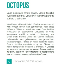 Lustra aplicata design modern cu brate flexibile OCTOPUS PL6 multicolor 174976 - Img 2