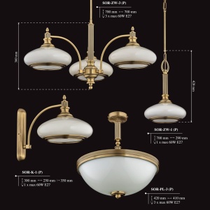 Lustra aplicata eleganta design clasic Sorrento - Img 3