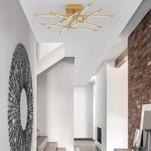 Lustra aplicata LED design modern RACCIO auriu 75046 universul-luminii.ro