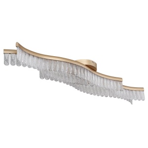 Lustra aplicata, Metal Auriu Mat, Cristale Acrilice, JULIET 67348DG GL