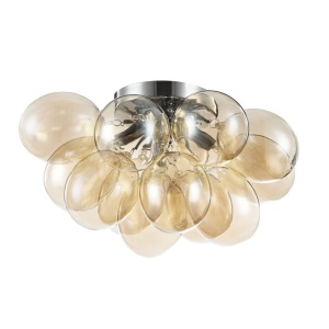 Lustra aplicata / Plafoniera design deosebit diam. 38cm Balbo chihlimbar MYMOD112-04-G - Img 6