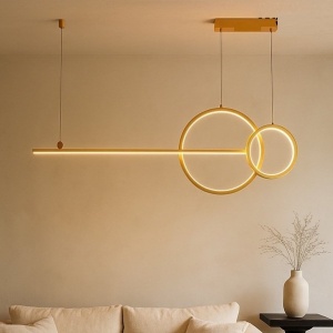 Lustra aurie inelara LED Range 120cm - Img 2
