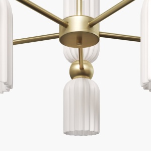 Lustra, Candelabru design modern Antic Alb - Img 3