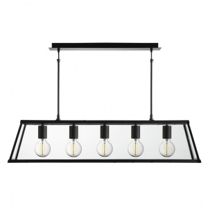 Lustra clasica design traditional Voyager 5L negru 4614-5BK SRT