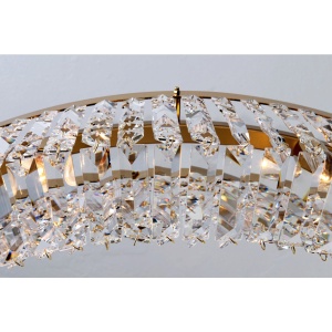 Lustra cristal Asfour design modern de lux Ring 24K 80cm gold plated 95786 universul-luminii.ro