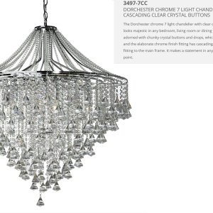 Lustra cristal casa scarii design LUX Dorchester 7L 3497-7CC SRT 182206 universul-luminii.ro