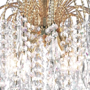 Lustra cristal suspendata design elegant Waterfall gold 5L 5175-5 SRT 62546 universul-luminii.ro