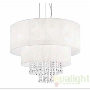Lustra cristal Venezian diam.71cm OPERA SP6 BIANCO 068299 52166 universul-luminii.ro