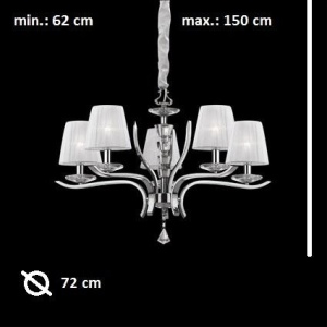 Lustra cristal Venezian diametru 72cm PEGASO SP5 066448 44376 universul-luminii.ro