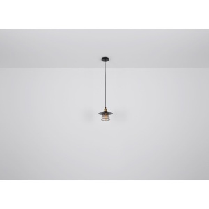 Lustra cu 3 pendule design clasic Viejo negru mat, cupru 33cm 210446 universul-luminii.ro