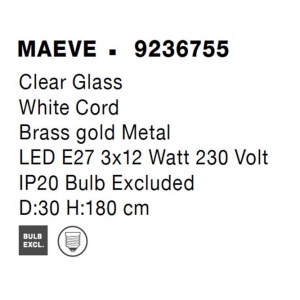 Lustra cu 3 pendule design modern MAEVE 104586 universul-luminii.ro