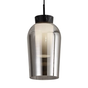 Lustra cu 3 pendule design modern Nora negru/ marmura neagra 131526 universul-luminii.ro