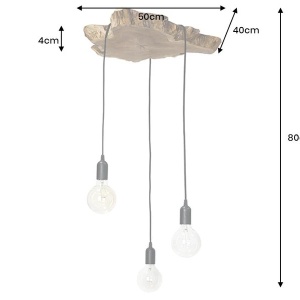 Lustra cu 3 pendule design unic HYPNOTIC 50cm 162696 universul-luminii.ro