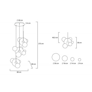 Lustra cu 3 pendule LED design modern Boliccine 175856 universul-luminii.ro