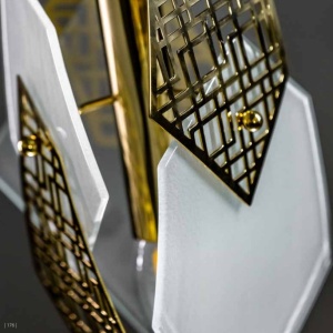 Lustra cu 3 pendule moderna design LUX realizata manual POLYGON 219386 universul-luminii.ro