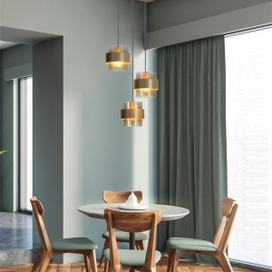 Lustra cu 3 pendule stil scandinav Royal chihlimbar 624556 universul-luminii.ro
