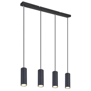Lustra cu 4 pendule design modern ROBBY negru