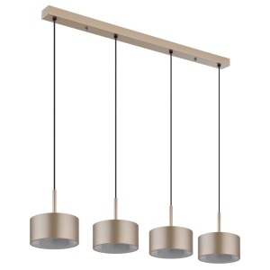 Lustra cu 4 Pendule LED sampanie negru RAYMOND - Img 2