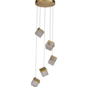 Lustra cu 5 pendule LED Cuboid 624676 universul-luminii.ro