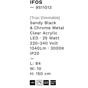 Lustra cu 5 pendule LED design modern IFOS - Img 6