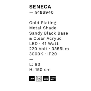 Lustra cu 5 pendule LED design modern Seneca 147546 universul-luminii.ro