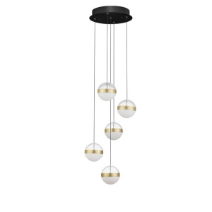Lustra cu 5 Pendule LED stil modern ALAZ