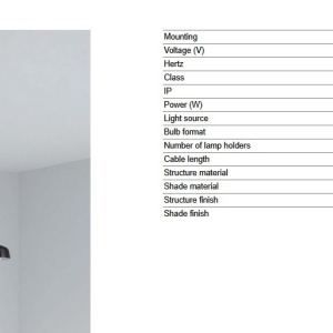 Lustra cu 5 pendule metal TATAWIN S neagra - Img 4