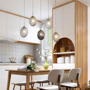 Lustra cu 5 pendule sticla colorata Whirl 621226 universul-luminii.ro