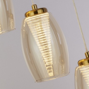 Lustra cu 5 pendule suspendata moderna Cyclone 137046 universul-luminii.ro
