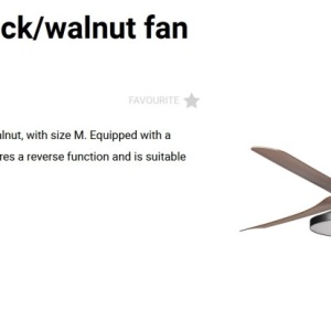 Lustra cu Ventilator si telecomanda PUNT TAK M negru/nuc 4000K - Img 2