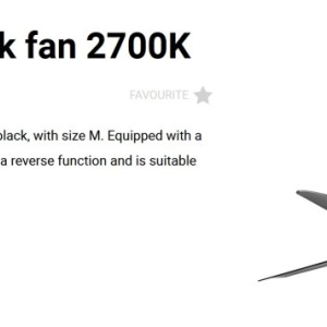 Lustra cu Ventilator si telecomanda PUNT TEK M negru 2700K - Img 2