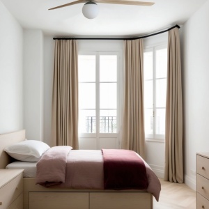Lustra cu Ventilator Smart sisitem Tuya cu telecomanda KLIM L 150cm, negru/ pin - Img 2