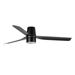 Lustra cu Ventilator tavan si telecomanda PUNT TUB M TEK negru 4000K
