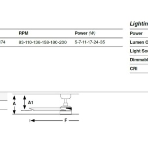 Lustra cu Ventilator tavan si telecomanda RUDDER 4 L alb/frasin 3000K - Img 6