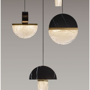 Lustra decorativa cu 5 pendule LED 2700K DORIN - Img 5