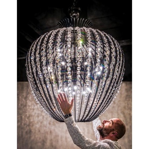 Lustra deosebita cristal Bohemia, diametru 100cm - Img 1