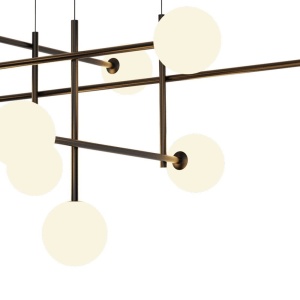 Lustra design Art Deco cu 11 surse de lumina CELLAR 219646 universul-luminii.ro