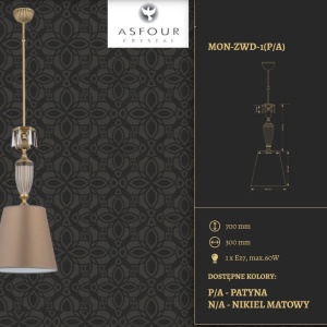 Lustra design clasic cristal Asfour Monza 87776 universul-luminii.ro