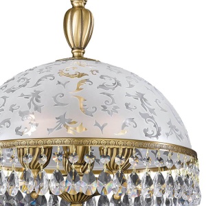Lustra design clasic realizata manual din alama si Cristal Scholer 6200 105196 universul-luminii.ro