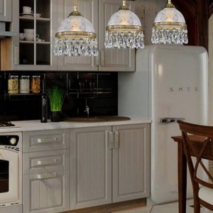 Lustra design clasic realizata manual din alama si Cristal Scholer 6200 105206 universul-luminii.ro
