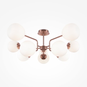 Lustra design deosebit Erich auriu 10L 118676 universul-luminii.ro