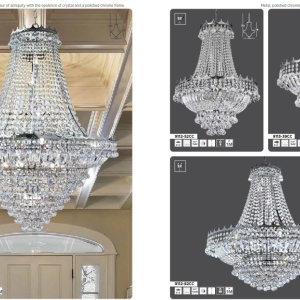 Lustra eleganta design LUX Versailles 13L crom 112596 universul-luminii.ro